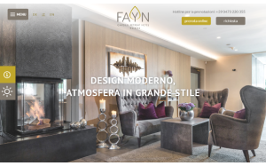 Il sito online di Hotel FAYN garden retreat