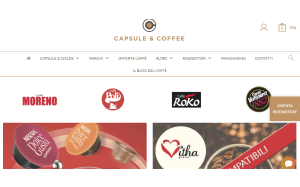 Il sito online di Capsule and Coffee