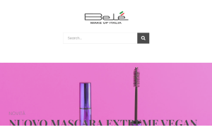 Il sito online di Bele Cosmetics