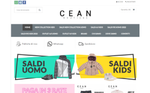 Il sito online di Cean boutique