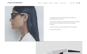 Il sito online di Huma Eyewear