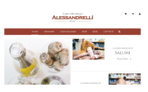 Il sito online di Gastronomia Alessandrelli