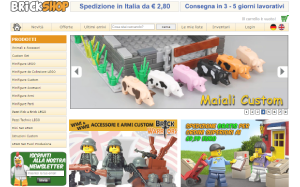 Il sito online di Brickshop