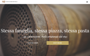 Il sito online di Pasta Fabbri