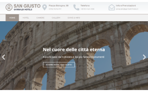 Il sito online di Hotel San Giusto Roma