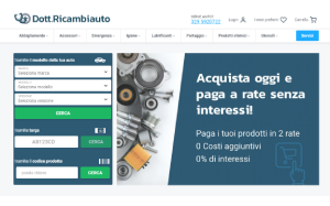 Il sito online di Dott. Ricambiauto