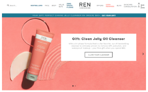 Il sito online di REN Clean Skincare