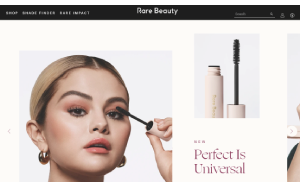 Il sito online di Rare Beauty