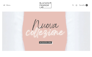 Il sito online di Blackout Fashion Lab