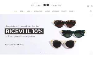 Il sito online di Ottica Pagano