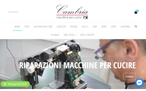 Il sito online di Cambria cuciti