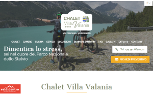 Il sito online di Chalet Villa Valania