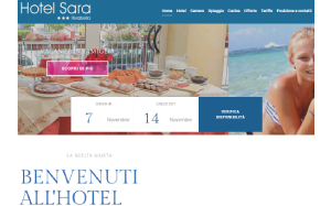 Il sito online di Hotel Sara Rimini