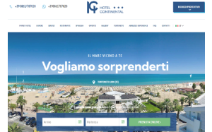 Il sito online di Hotel Continental Tortoreto