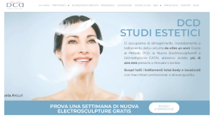 Il sito online di DCD Studi Estetici