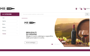 Il sito online di Mr Wine