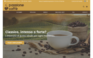 Il sito online di Passione Caffe online