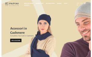 Il sito online di Papini Cashmere