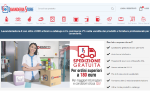 Il sito online di Lavanderia Store