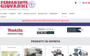 Il sito online di Ferramenta Giovanni