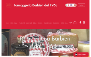 Il sito online di Formaggeria Barbieri