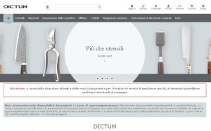 Visita lo shopping online di Dictum