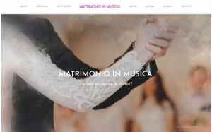 Il sito online di Matrimonio in Musica