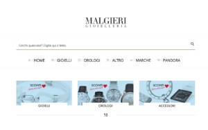 Il sito online di Gioielleria Malgieri