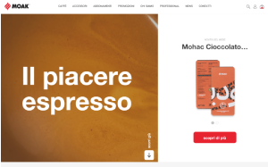 Il sito online di Caffe Moak