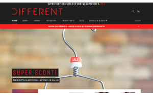 Il sito online di Different online store