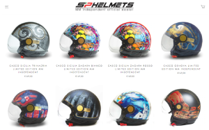 Il sito online di SP Helmets