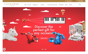 Il sito online di FAO Schwarz