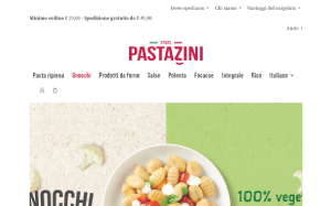 Il sito online di Pastazini Store