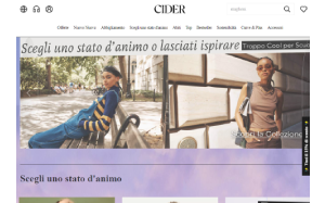 Visita lo shopping online di Cider