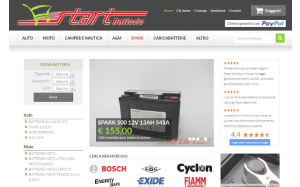 Il sito online di Start Batterieshop