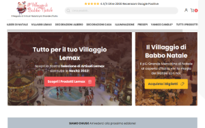 Il sito online di Il Villaggio di babbo natale