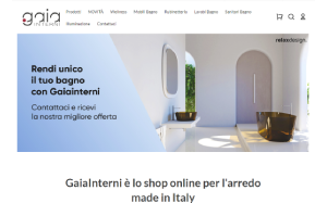 Il sito online di Gaia Interni