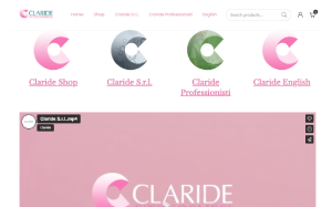 Il sito online di Claride