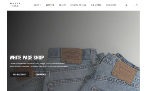 Il sito online di White Page Shop