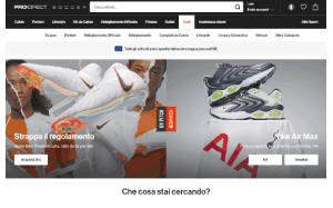 Visita lo shopping online di Pro Direct