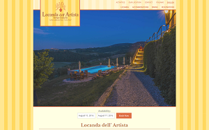 Il sito online di Locanda dell'artista