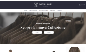 Il sito online di Sartoria Secchi