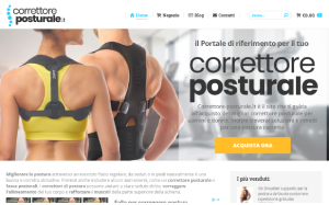 Il sito online di Correttore Posturale