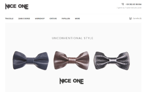 Il sito online di Nice One Shoulder