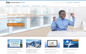 Il sito online di JMP Software